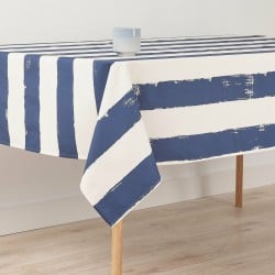 Tablecloth Belum T012 Navy Blue 200 x 155 cm Striped