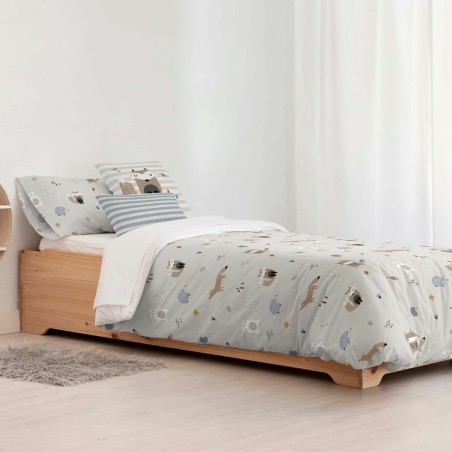 Bettdeckenbezug Kids&Cotton Kenai Small Beige 175 Fäden 180 x 220 cm 180 x 240 cm