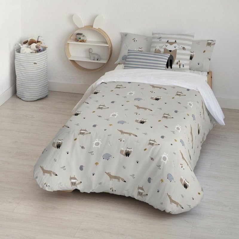 Bettdeckenbezug Kids&Cotton Kenai Small Beige 175 Fäden 180 x 220 cm 180 x 240 cm