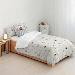 Bettdeckenbezug Kids&Cotton Kenai Small Beige 175 Fäden 180 x 220 cm 180 x 240 cm