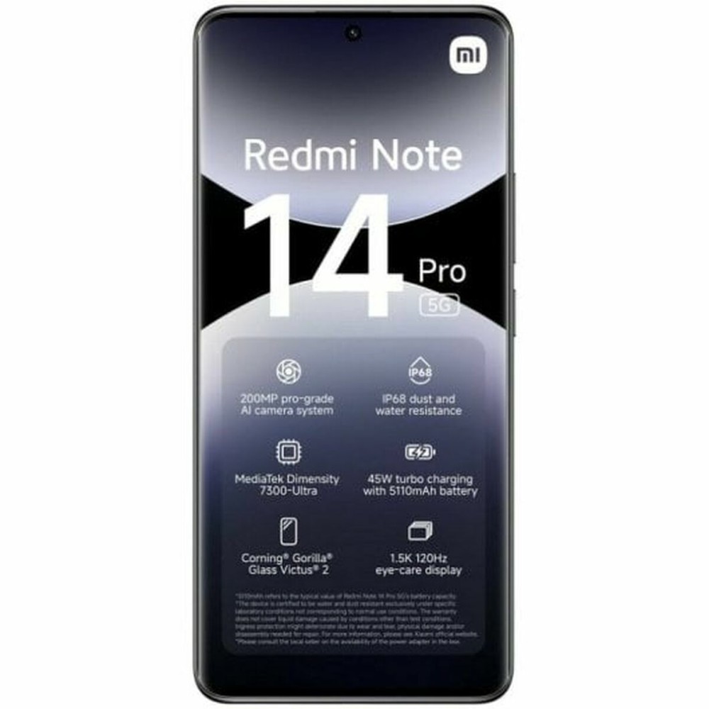 Smartphone Xiaomi Redmi Note 14 Pro 6,67" 12 GB RAM 512 GB Black