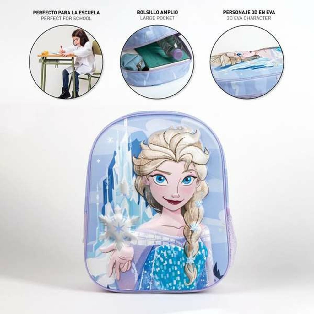 Schulrucksack 3D Frozen Blau 25,0 x 31,0 x 10,0 cm