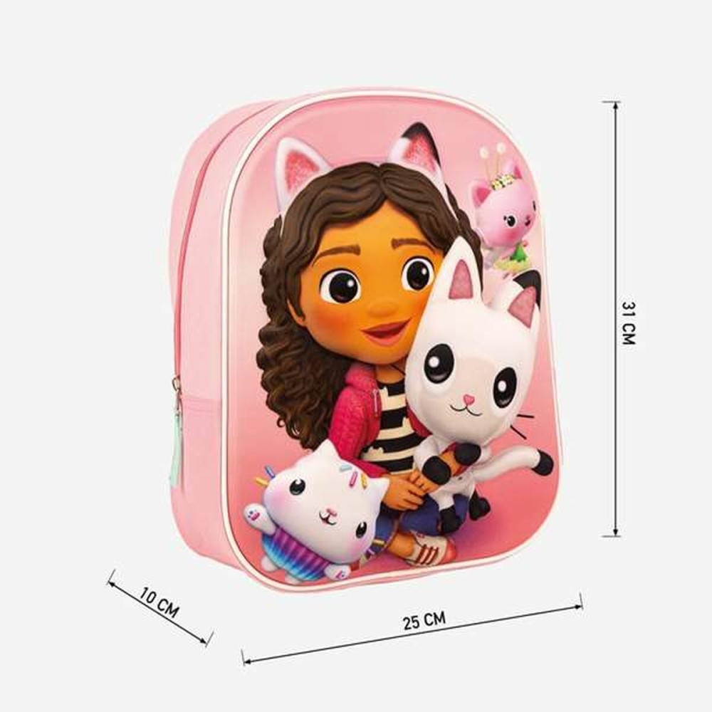 Schulrucksack Gabby's Dollhouse Rosa 25 x 31 x 10 cm