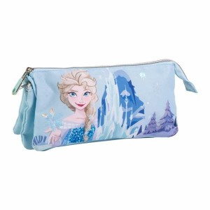 Dreifaches Mehrzweck-Etui Frozen Hellblau Light Blue 2,2 x 1,1 x 22,5 cm