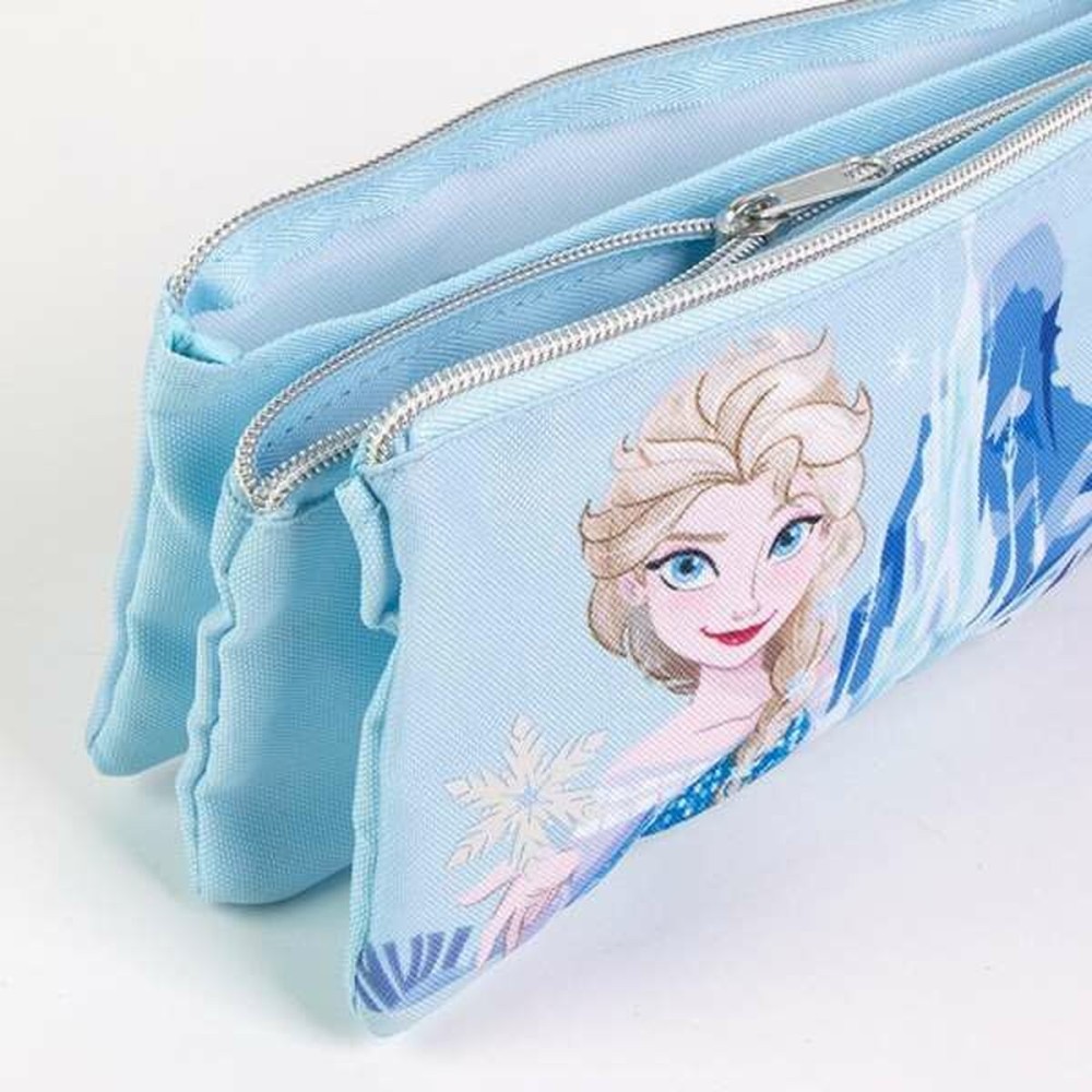 Dreifaches Mehrzweck-Etui Frozen Hellblau Light Blue 2,2 x 1,1 x 22,5 cm