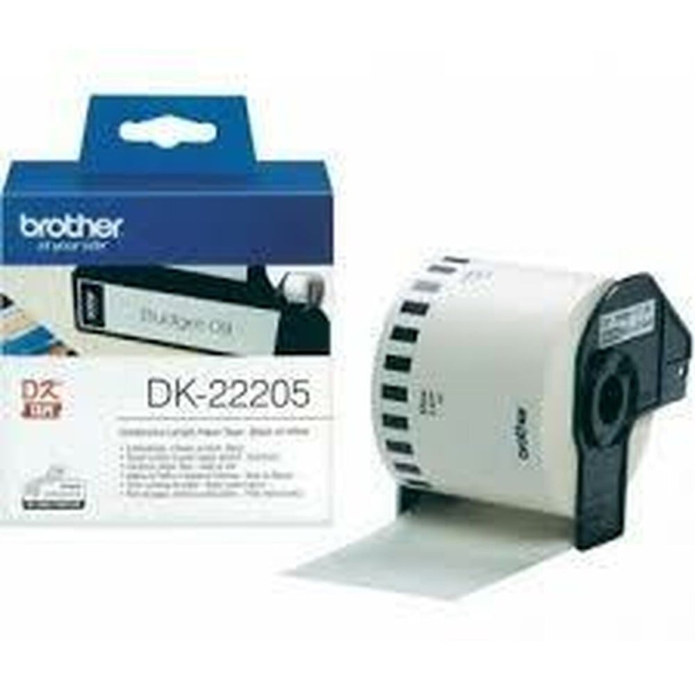 Endlospapierrolle Brother DK-22205 Schwarz/Weiß (3 Stück)