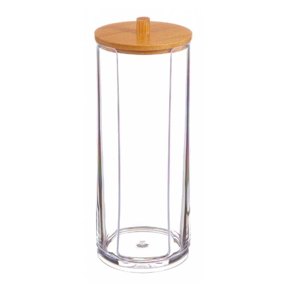 Box mit Deckel Ballete 7,3 x 18,5 cm Wattetabs Bambus