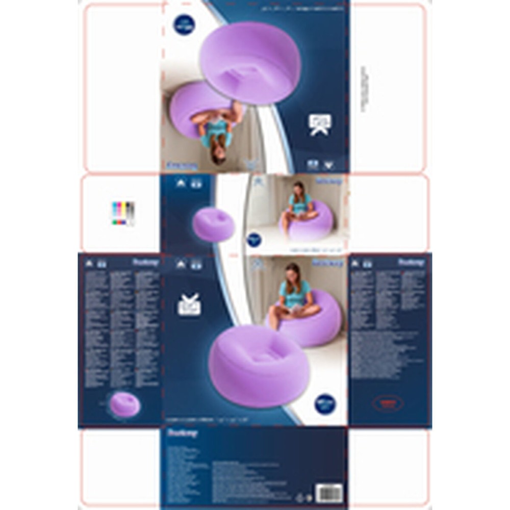 Inflatable Armchair Bestway Fashion 112 x 112 x 66 cm 122 x 122 x 66 cm