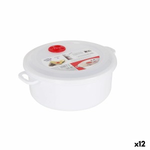 Lunchbox mit Deckel für die Mikrowelle Dem 3 L 28 x 23 x 10 cm (12 Stück)