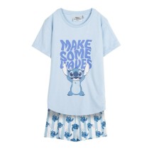 Sommer-Schlafanzug Stitch Blau