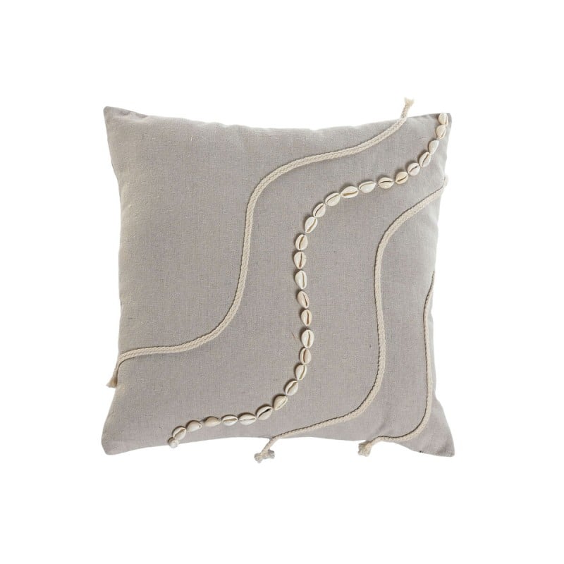 Coussin Home ESPRIT Blanc Beige Boho 45 x 45 cm