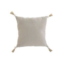 Coussin Home ESPRIT Blanc Beige Imprimé Boho 45 x 45 cm