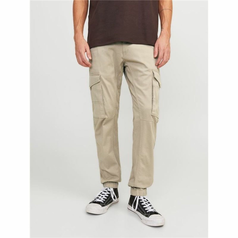Trousers Jack & Jones JPSTPAUL JJFLAKE CARGO CROCKERY NOOS 12193754 Beige
