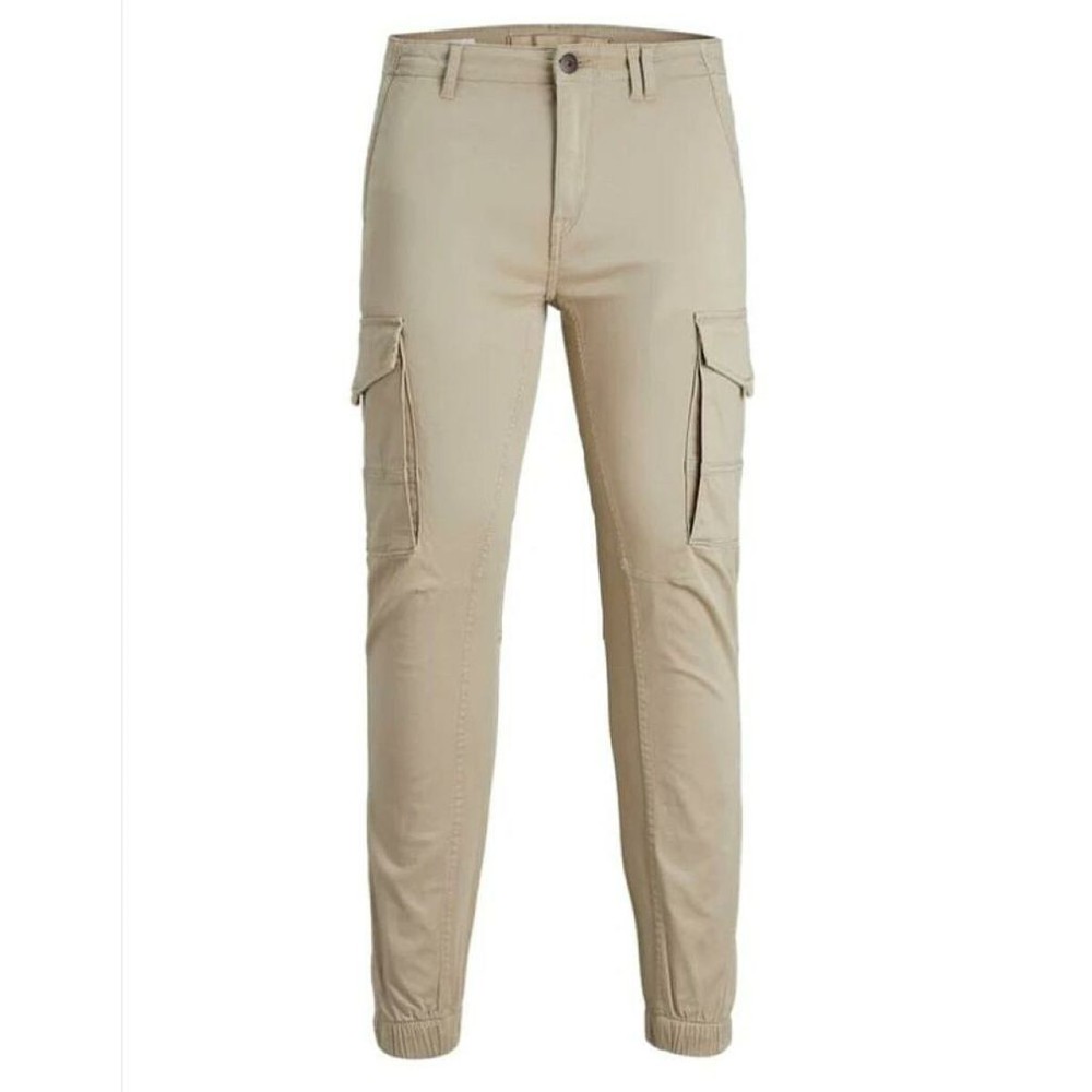 Trousers Jack & Jones JPSTPAUL JJFLAKE CARGO CROCKERY NOOS 12193754 Beige