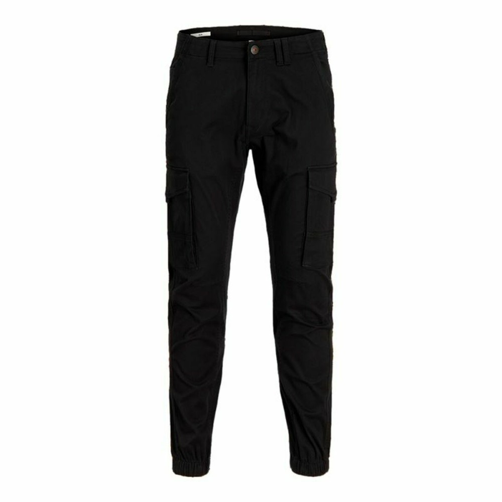 Trousers Jack & Jones JPSTPAUL JJFLAKE CARGO NOOS 12139912 Black
