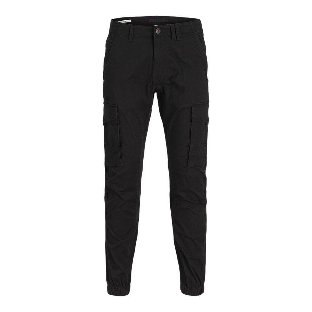 Trousers Jack & Jones JPSTPAUL JJFLAKE CARGO NOOS 12139912 Black