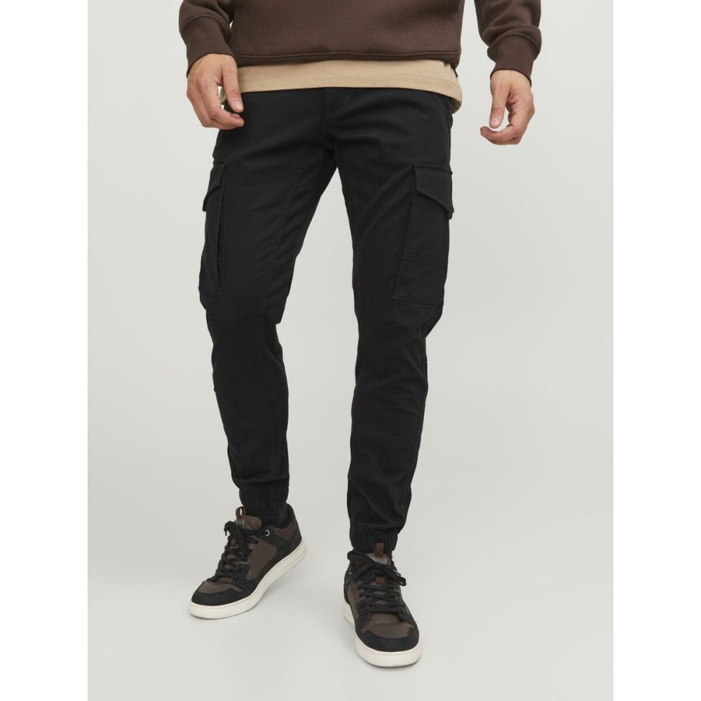 Trousers Jack & Jones JPSTPAUL JJFLAKE CARGO NOOS 12139912 Black