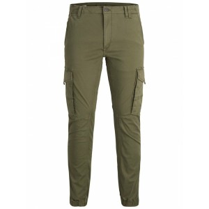 Trousers Jack & Jones JPSTPAUL FLAKE CARGO 12141844 Green