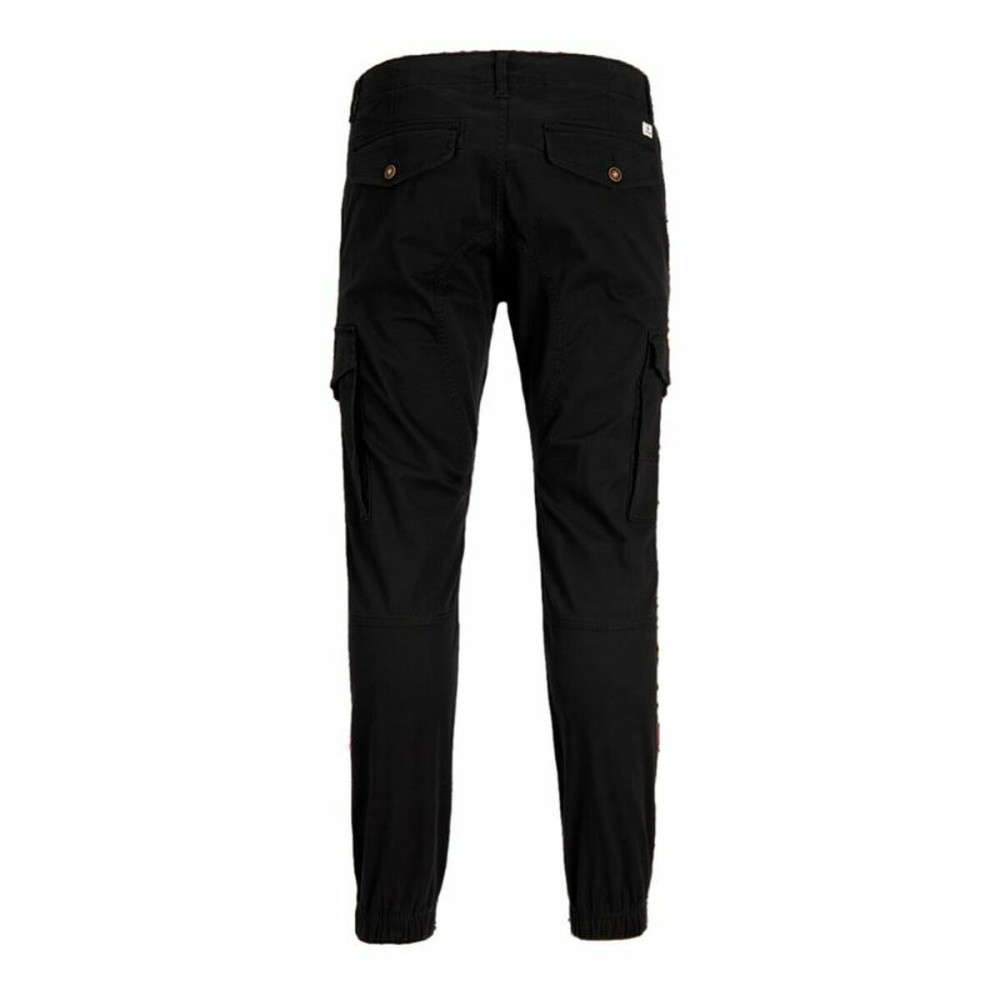 Trousers Jack & Jones JPSTPAUL JJFLAKE CARGO NOOS 12139912 Black