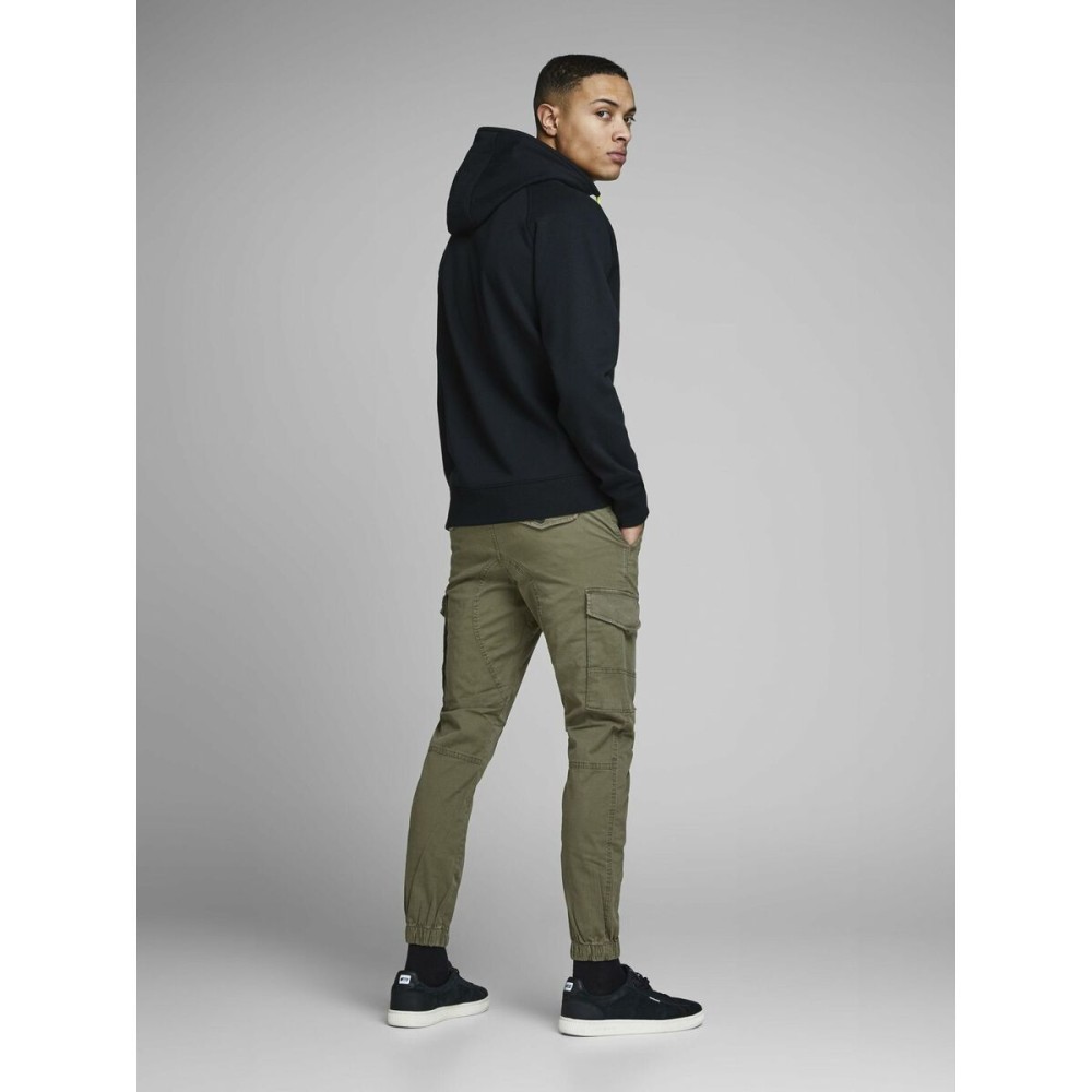 Trousers Jack & Jones JPSTPAUL FLAKE CARGO 12141844 Green