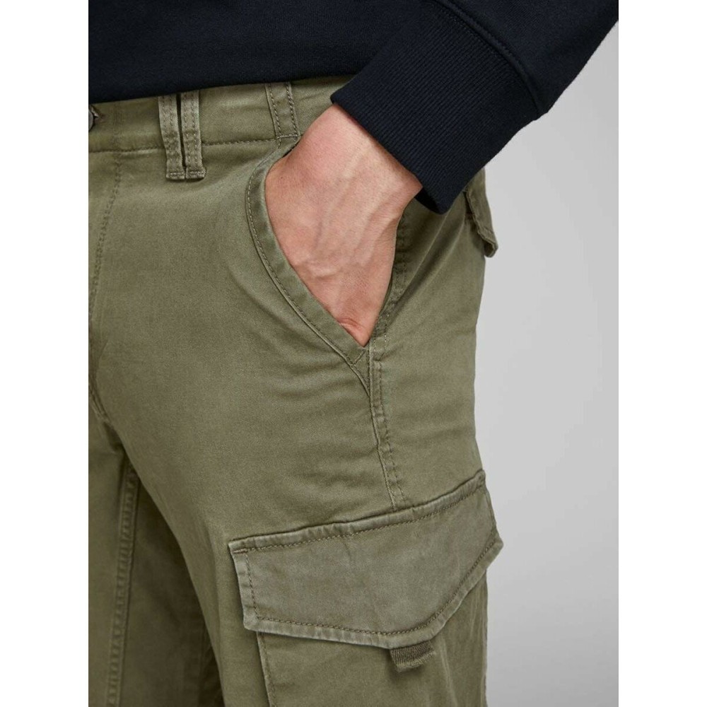 Trousers Jack & Jones JPSTPAUL FLAKE CARGO 12141844 Green