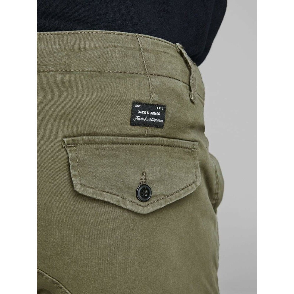 Trousers Jack & Jones JPSTPAUL FLAKE CARGO 12141844 Green