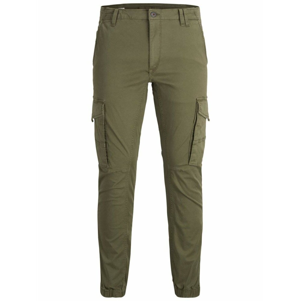 Trousers Jack & Jones JPSTPAUL FLAKE CARGO 12141844 Green
