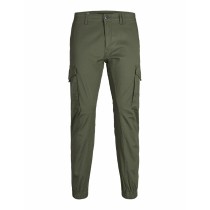 Trousers Jack & Jones JPSTPAUL FLAKE CARGO 12141844 Green