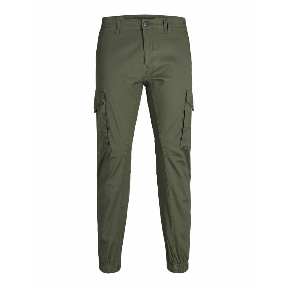 Trousers Jack & Jones JPSTPAUL FLAKE CARGO 12141844 Green
