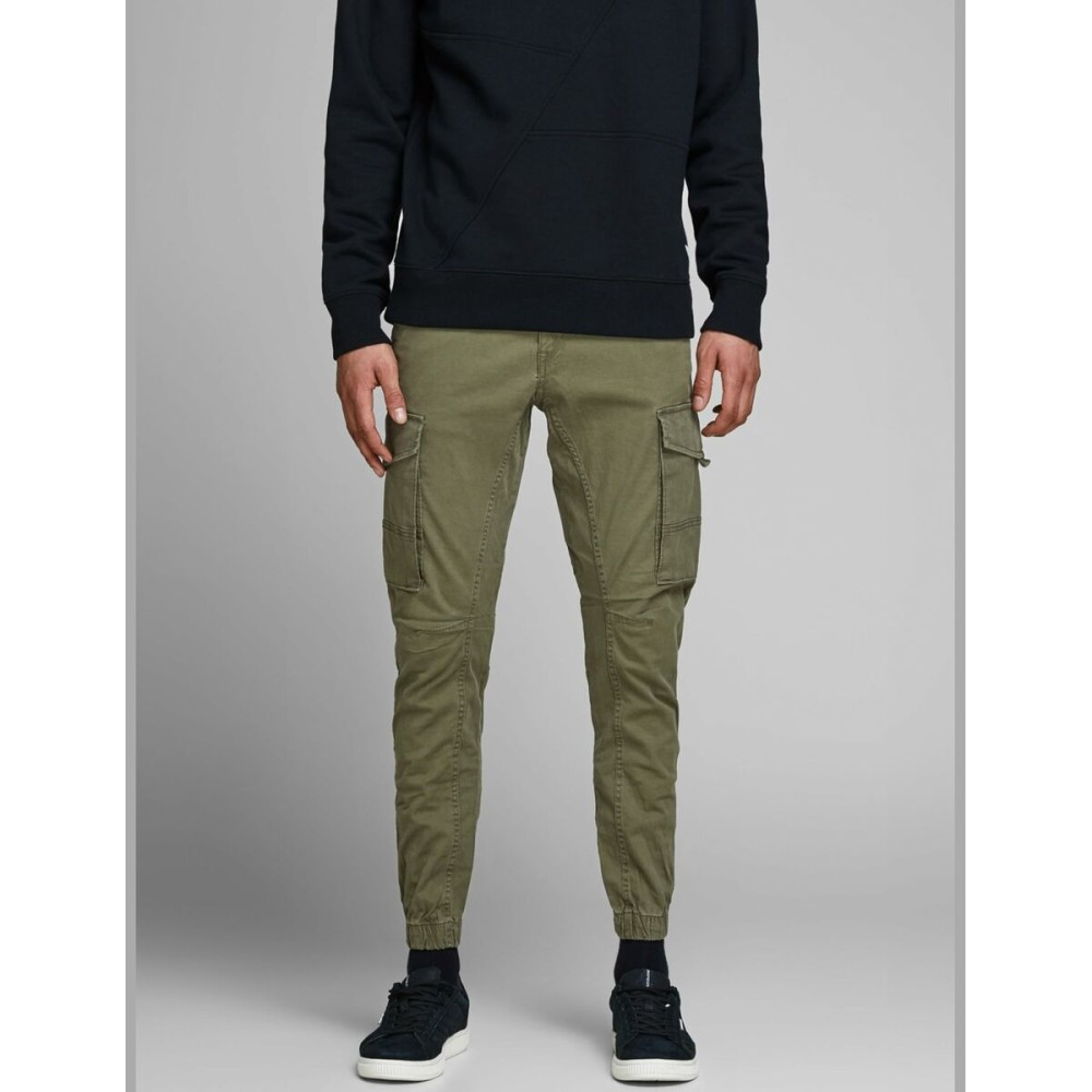 Trousers Jack & Jones JPSTPAUL FLAKE CARGO 12141844 Green