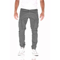 Trousers Jack & Jones JPSTPAUL JJFLAKE CARGO 12139912 Grey