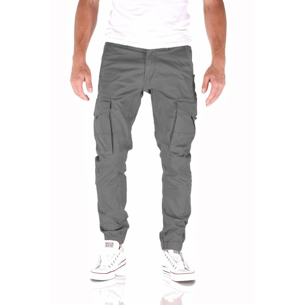 Trousers Jack & Jones JPSTPAUL JJFLAKE CARGO 12139912 Grey