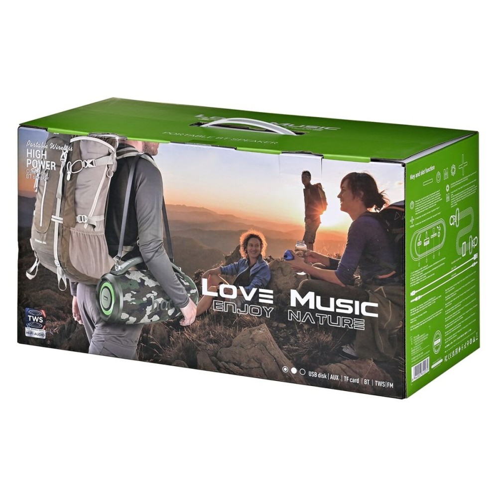 Portable Bluetooth Speakers Hoco HA4 camouflage green