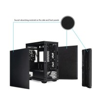ATX Semi-tower Box Chieftec AZ-01B-OP Black