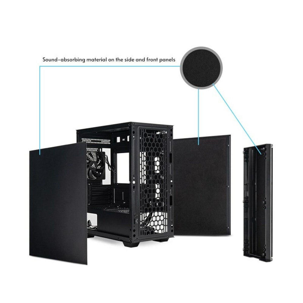 ATX Semi-tower Box Chieftec AZ-01B-OP Black
