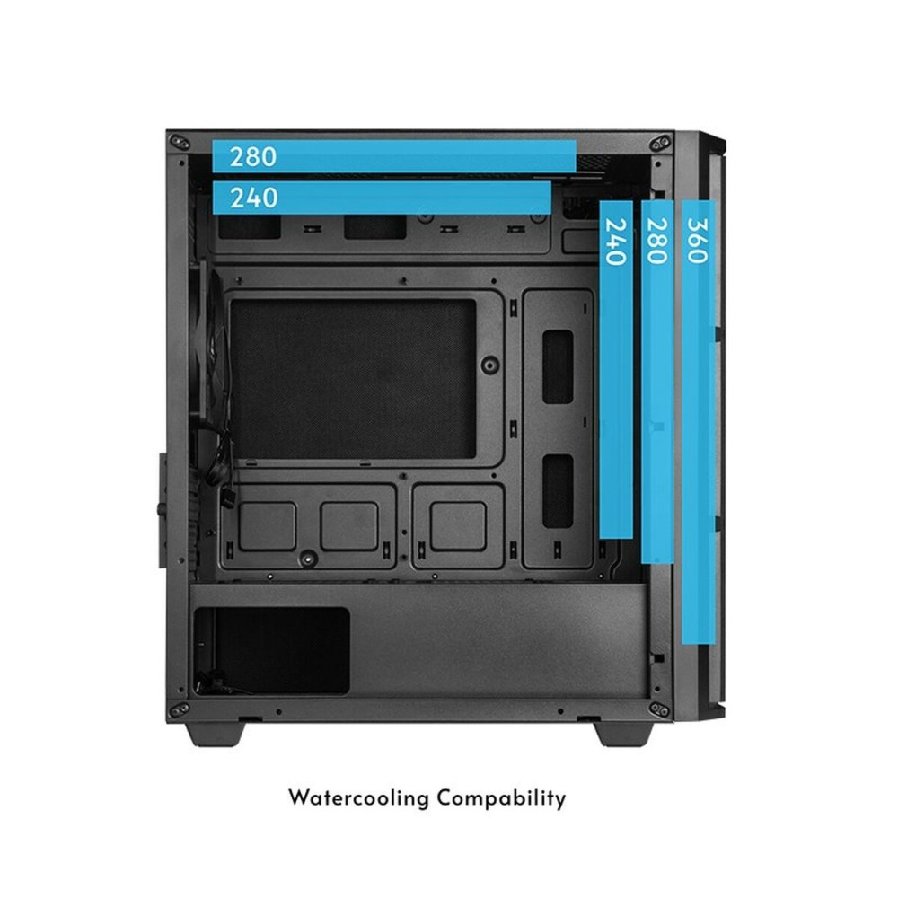 ATX Semi-tower Box Chieftec AZ-01B-OP Black