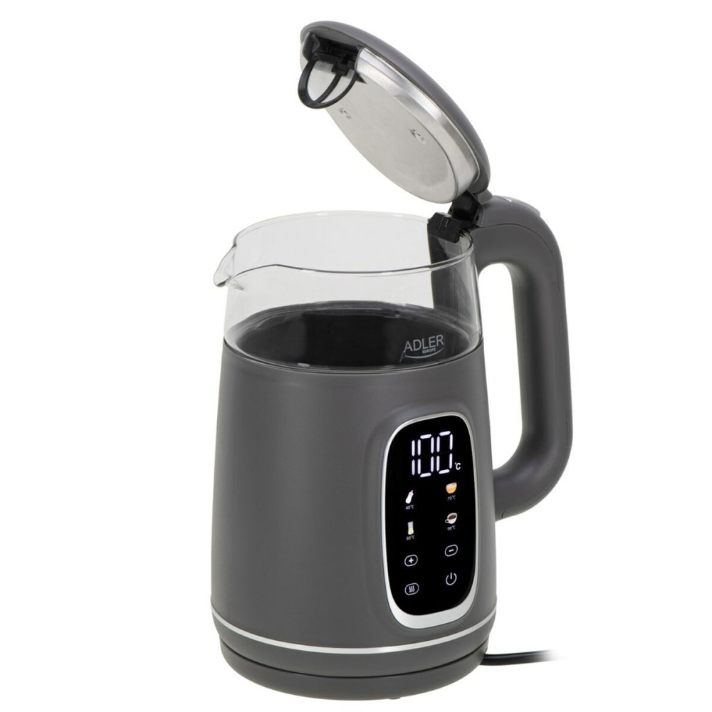 Wasserkocher Adler AD 1305gs Grau Silberfarben 2200 W 1,7 L