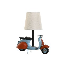 Lampe de bureau Home ESPRIT Bleu Orange Lin Métal 31 x 15 x 34 cm