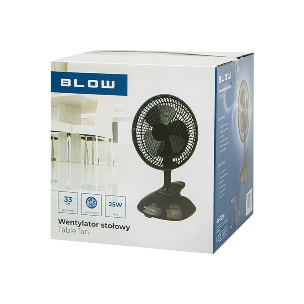 Ventilateur de Bureau Blow 44-023 Noir 25 W
