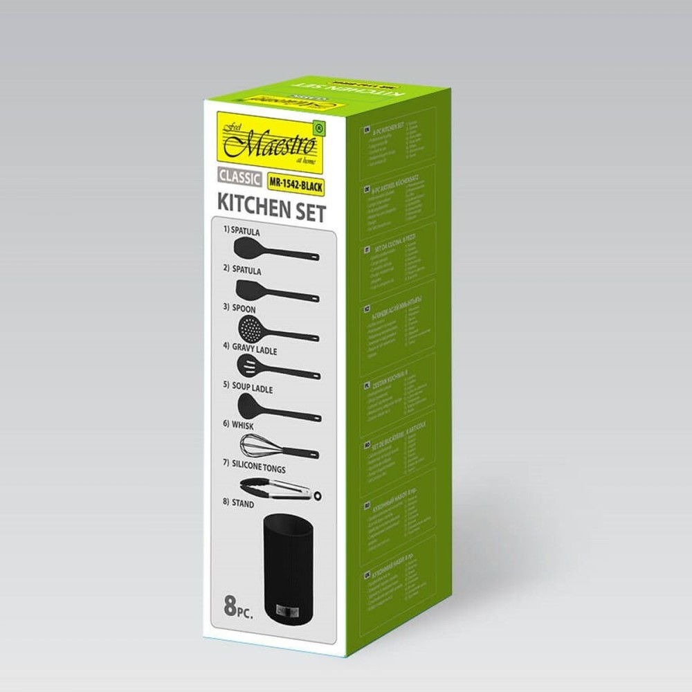 Küchenmesserset und Halterung Feel Maestro MR-1542-BLACK