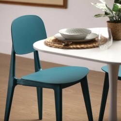 Chair Versa Blue 39,5 x 80 x 41,5 cm (4 Units)