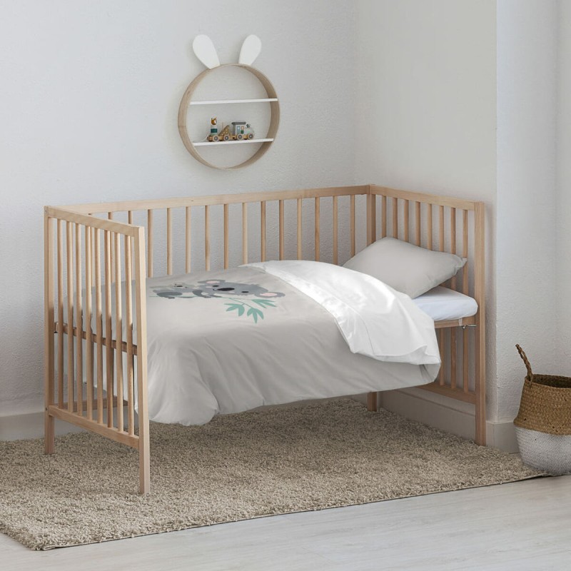 Bettbezug-Set Kids&Cotton Kuno Grau 100 x 120 cm