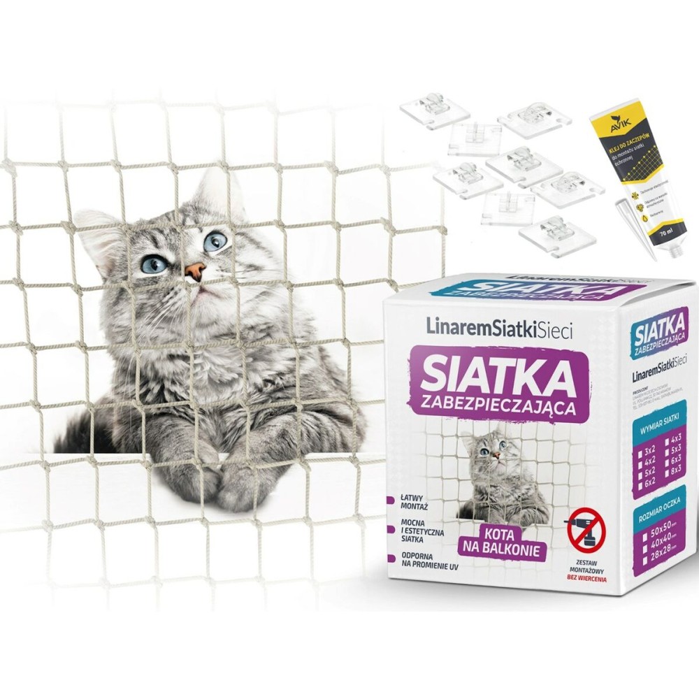Filet de sécurité Linarem Beige Polyéthylène
