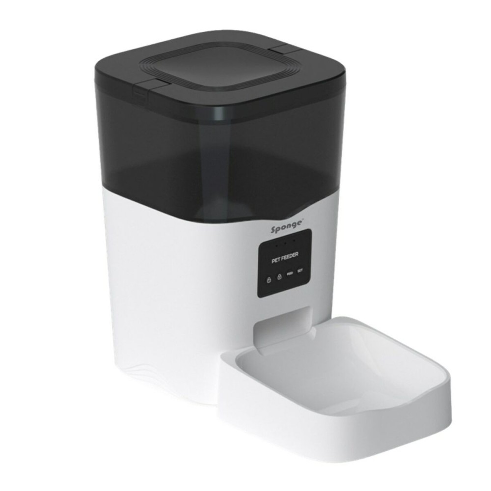 Cat Feeder Sponge White Black