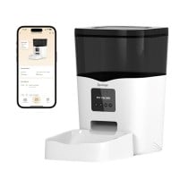Cat Feeder Sponge White Black