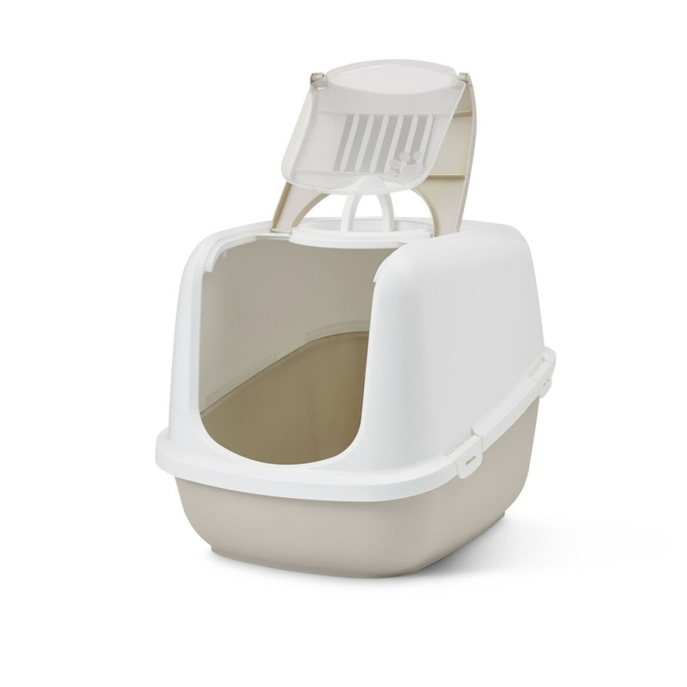 Bac à litière pour chats Savic Blanc Café Plastique 48,5 x 46,5 x 66,5 cm (11 Unités)