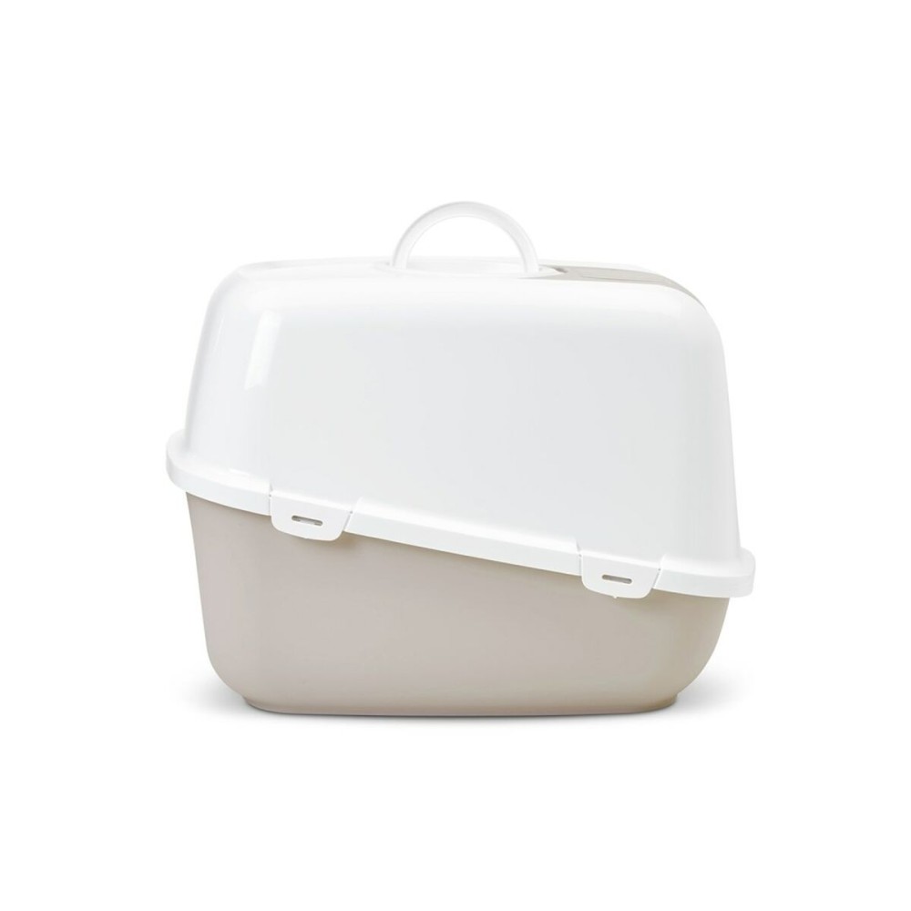Cat Litter Box Savic White Coffee Plastic 48,5 x 46,5 x 66,5 cm (11 Units)
