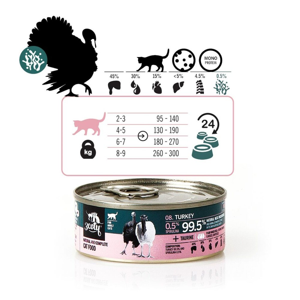 Katzenfutter 3COTY Truthahn 80 g