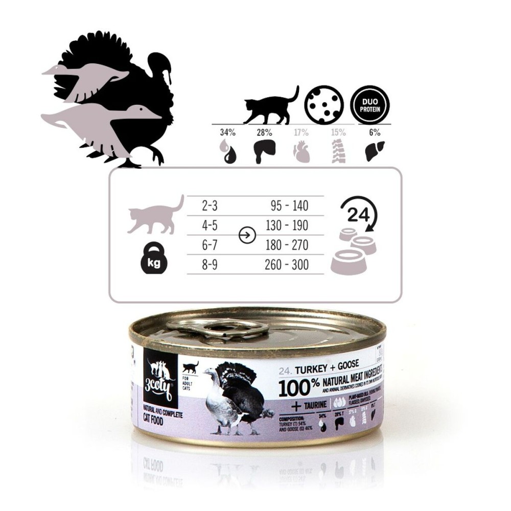 Katzenfutter 3COTY Truthahn 80 g
