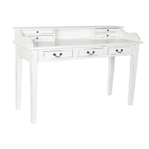 Schreibtisch Home ESPRIT Weiß Holz 150 x 57 x 100 cm